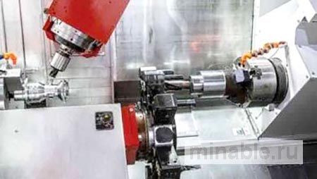 Конструкция шпинделя адаптирует станок к комплексной токарной обработке