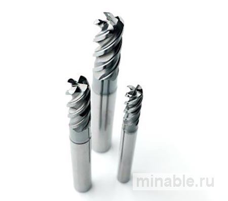 Твердосплавные концевые фрезы с уменьшенными диаметрами шеек