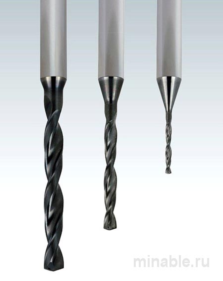 Твердосплавные микросверла со сквозной подачей охлаждающей жидкости
