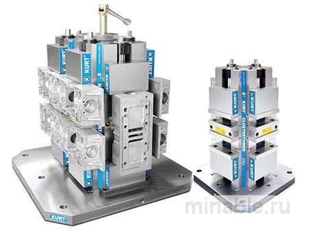 Точные зажимы для крепления нескольких заготовок при горизонтальной металлообработке