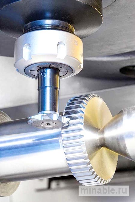 Инструмент для фрезерования шестерен от Iscar Tool со сменными головками