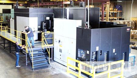 Большой горизонтальный обрабатывающий центр