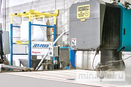 Система доставки граната для гидроабразивного резания