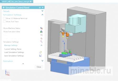 IMSce обеспечивает синтаксический анализ G-кода и эмуляцию CNC-контроллера