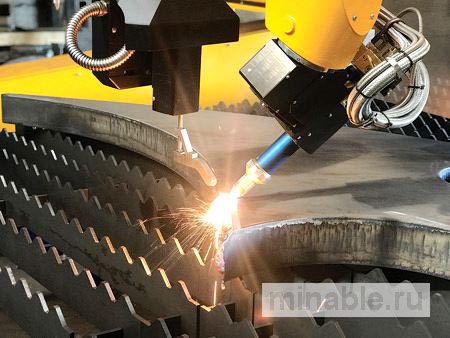 Скошенное резание толстого материала