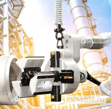 Станок для снятия фасок на толстостенных трубах без вибрации