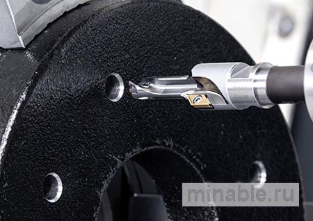 Tungaloy представляет новые модульные сверлильные головки со вставками для снятия фасок