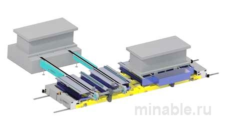 Система смены штампов с направляющими