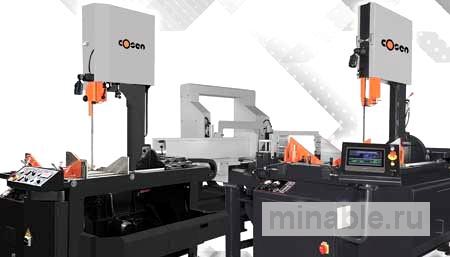 Модельный ряд ленточных пил с вертикальной наклонной рамой