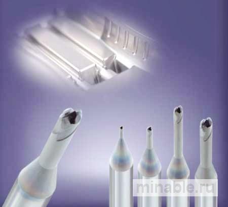 Фреза с длинной шейкой и шаровым концом для закаленной стали