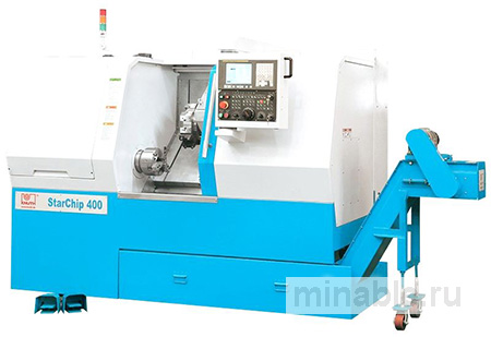 Токарный станок с наклонной станиной и числовым программным управлением StarChip 400
