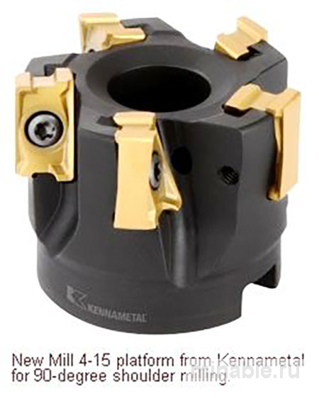 Фрезы Mill 4-15TM от компании Kennametal для высокого качества обработки заплечников под углом 90º