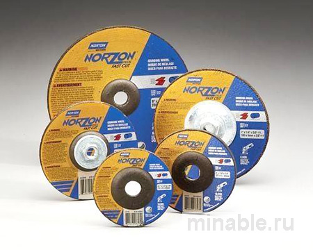 Шлифовальные круги с утопленным центром с улучшенной микроструктурой шлифовальных зерен