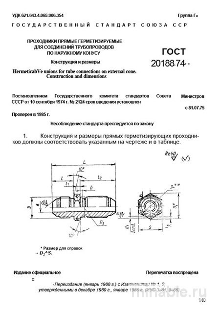 ГОСТ 20188-74: Проходники герметизируемые - Полный разбор стандарта