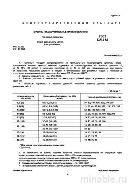 ГОСТ 12532-88: Подробный разбор клапанов предохранительных