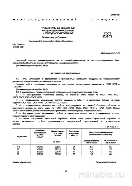ГОСТ 8733-74: Разбор технических требований к стальным трубам