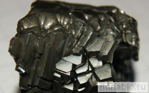 Образец карбонитрида гафния после высокотемпературного испытания