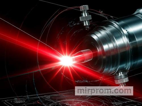 Схема фокусировки лазерного пучка через линзу